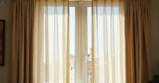 Dusty and dull curtains in chester-hill-nsw before steam cleaning